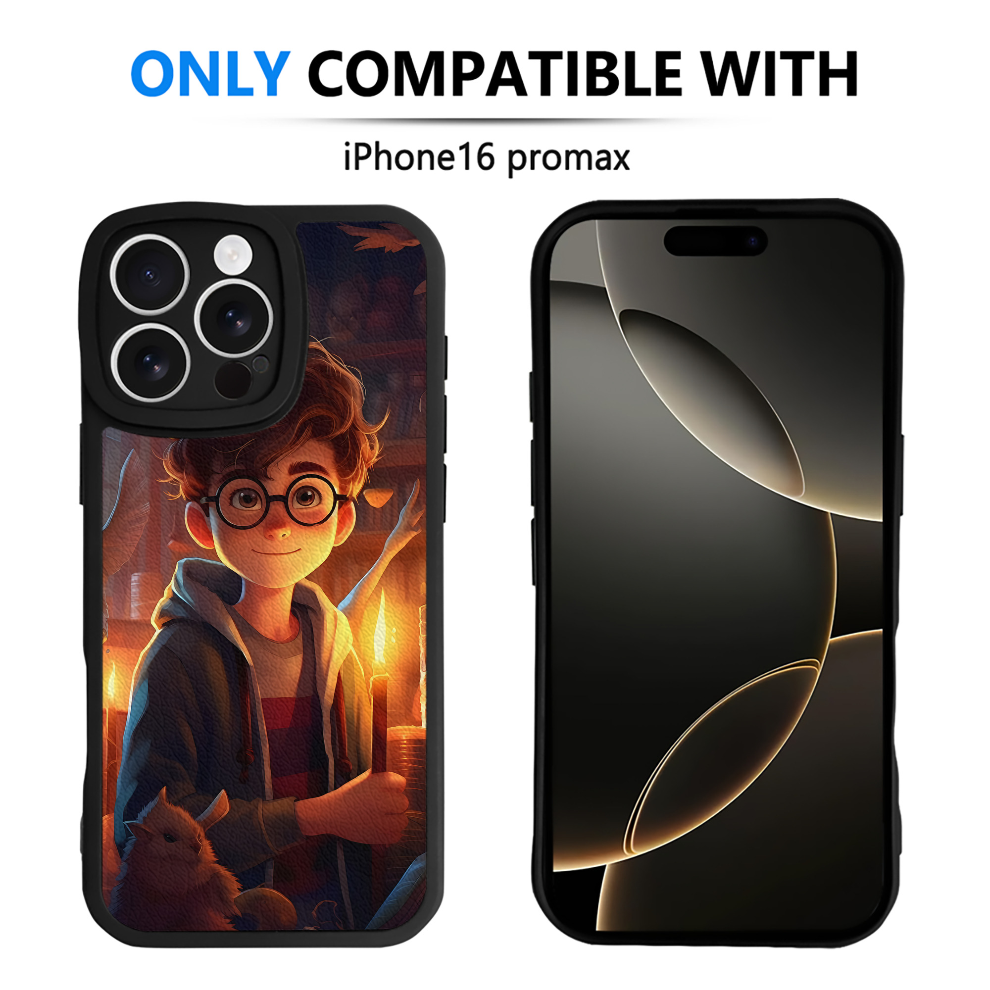 （画像用） Harry Potter ハリー・ポッターシリーズ 【iPhone 16シリーズ対応】シリコンスマホケース（レザー調） 材質：シリコン